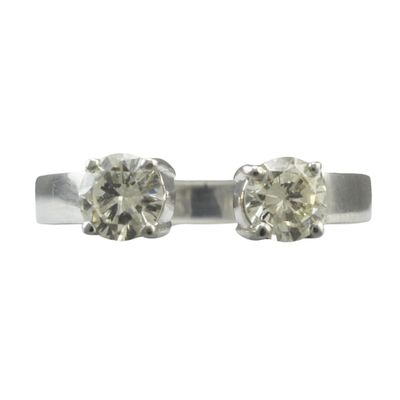 18ct and Diamond Torque Ring - RESERVED 18ct and Diamond Torque Ring - RESERVED