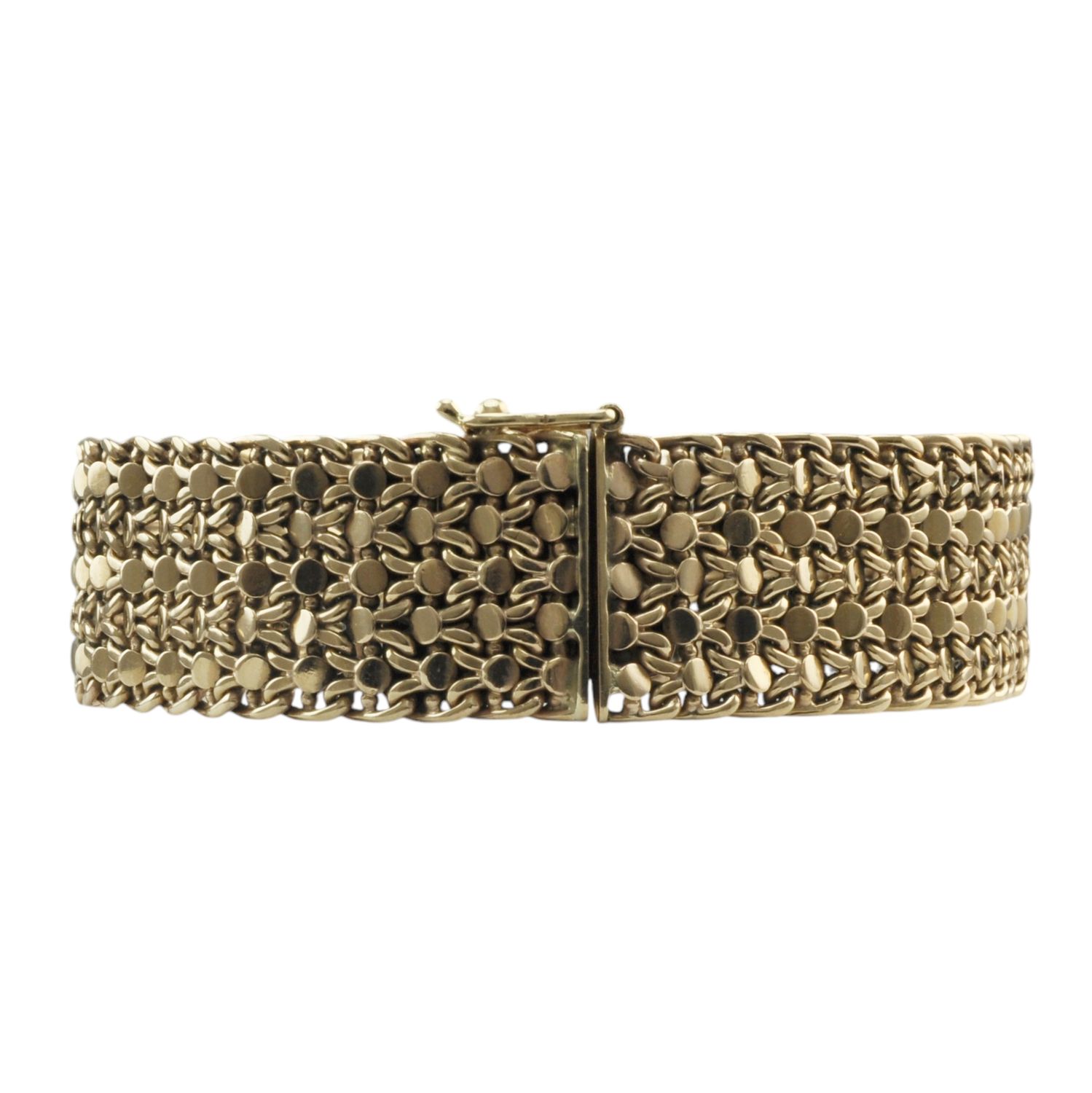 9ct Wide Flat Bracelet