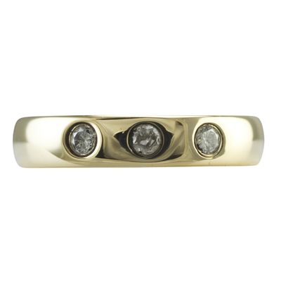 Diamond Set Wedding Band