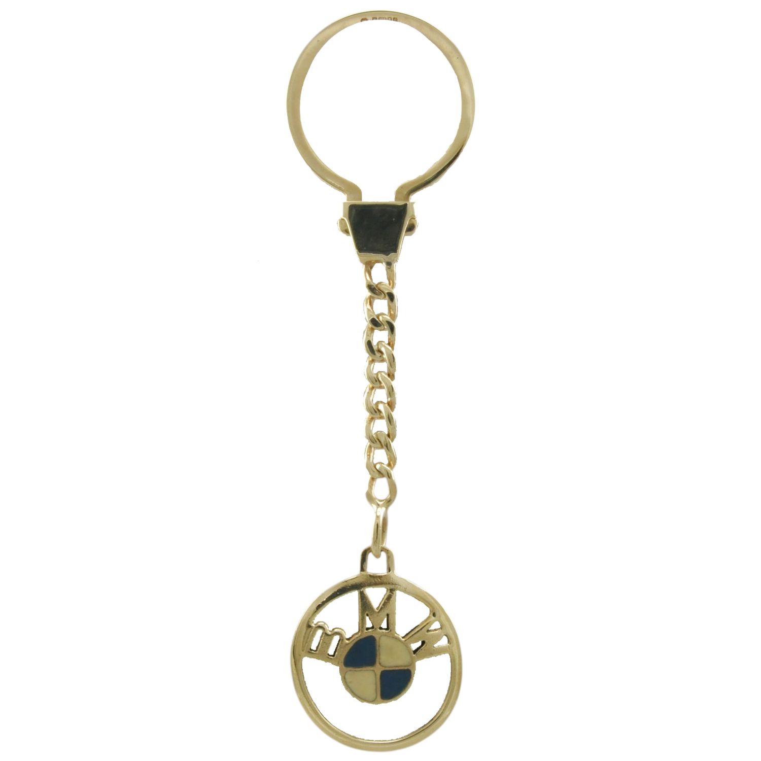 9ct Gold and Enamel BMW Keyring 9ct Gold and Enamel BMW Keyring