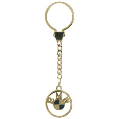 9ct Gold and Enamel BMW Keyring