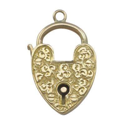 Edwardian Floral Heart Padlock Edwardian Floral Heart Padlock