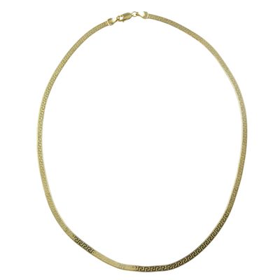 9ct Gold Flat Greek Key Necklace 9ct Gold Flat Greek Key Necklace