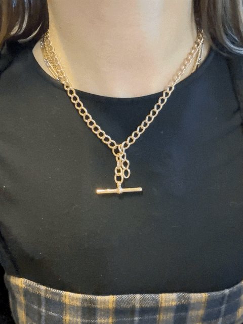 Antique Rose Gold Watch Albert and T-Bar