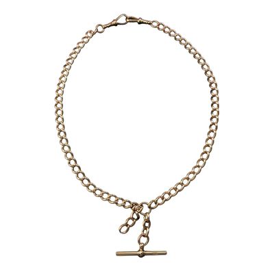 Antique Rose Gold Watch Albert and T-Bar Antique Rose Gold Watch Albert and T-Bar