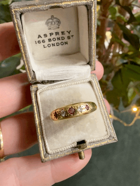 Vintage Ruby and Diamond Ring