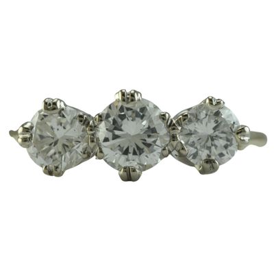 18ct Diamond Three Stone Ring - Reserved