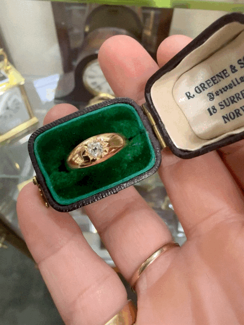 Victorian Diamond Set Gypsy Ring