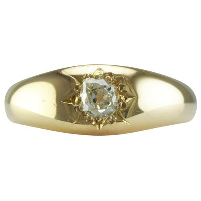 Victorian Diamond Set Gypsy Ring