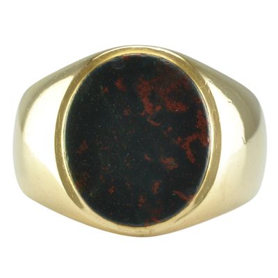 Victorian 18ct Gold Bloodstone Signet Ring Victorian 18ct Gold Bloodstone Signet Ring