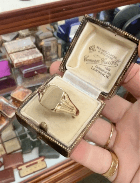 1950s 9ct Gold Signet Ring