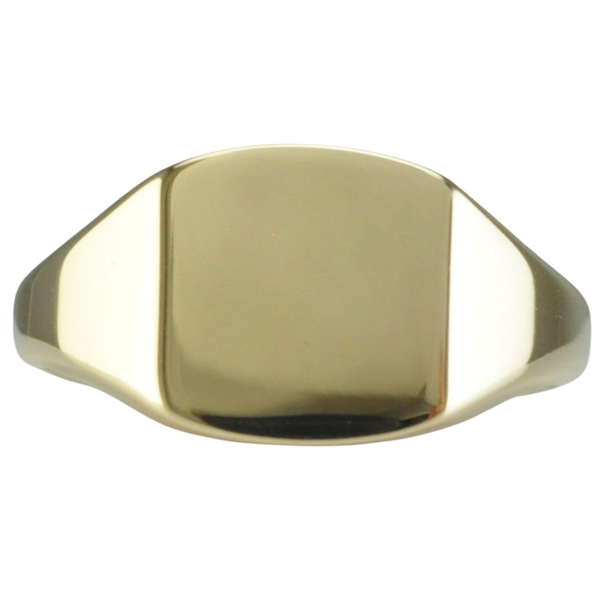 9ct Gold Plain 1970s Signet Ring