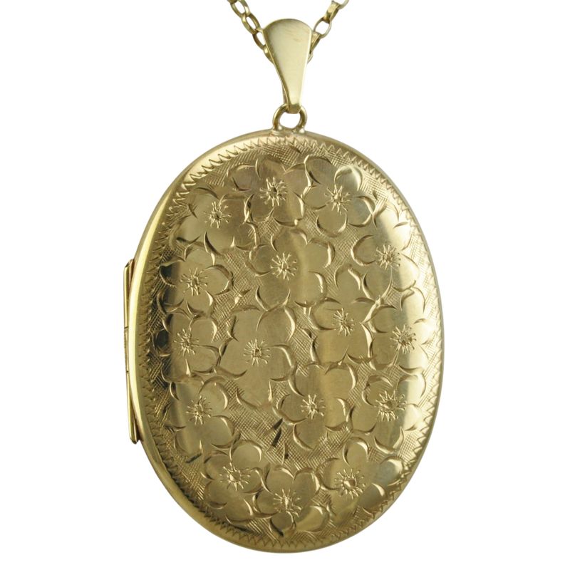 Vintage Large Floral Locket