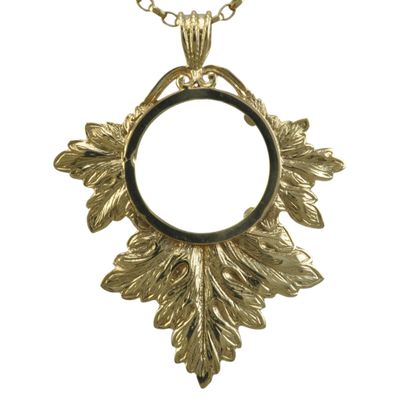 9ct Maple Leaf Coin Pendant Mount 9ct Maple Leaf Coin Pendant Mount