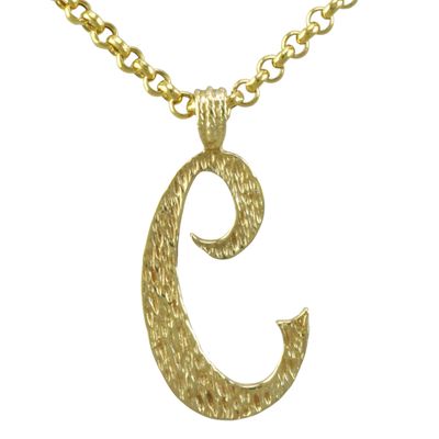 9ct Gold ‘C’ Pendant 9ct Gold ‘C’ Pendant