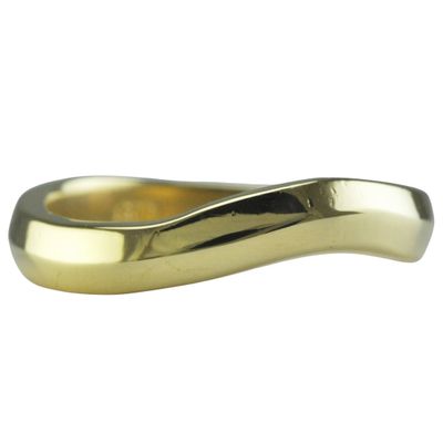 Modern 18ct Curved Wedding Ring