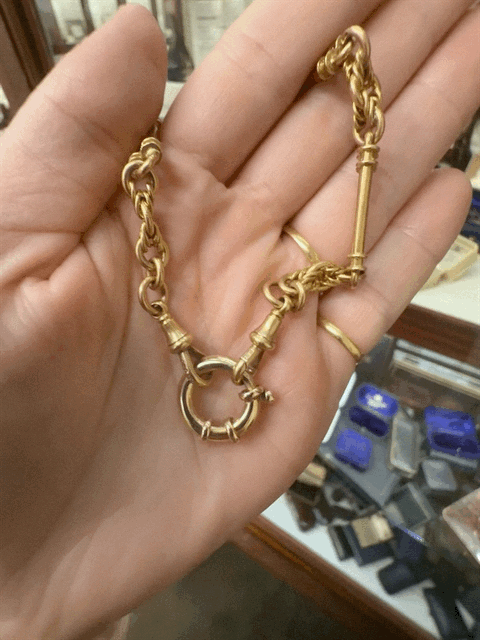 9ct Gold Chunky Bolt Ring