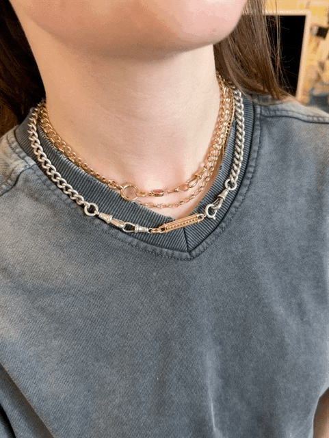Antique Silver & Gold Chain Extender