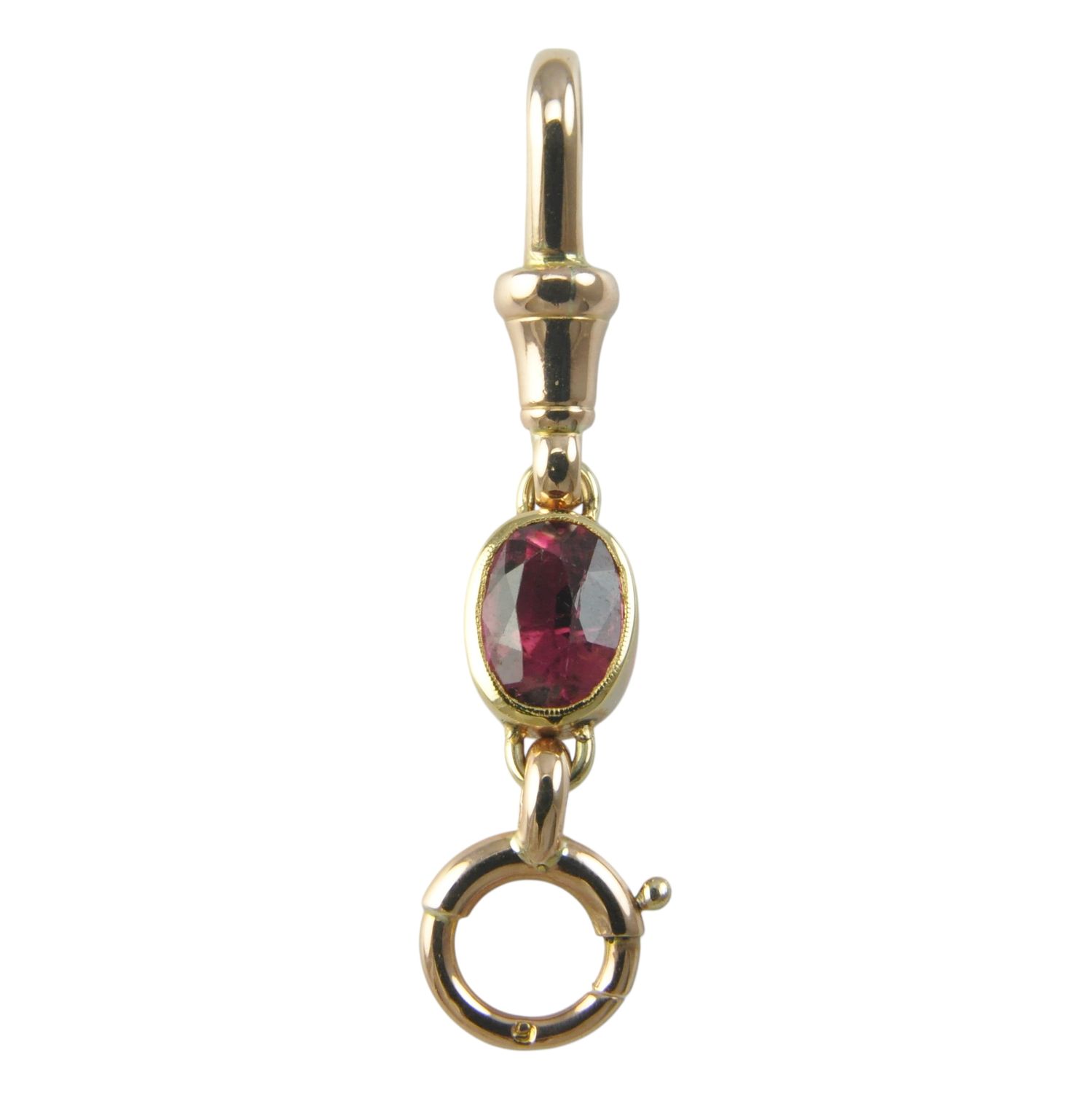 Antique Pink Tourmaline Extender and Pendant