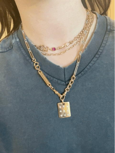 9ct Gold Decorative Trombone Link Extender