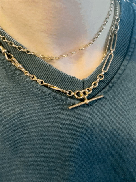 9ct Rose Gold Antique Chain Extender