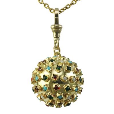 Vintage Sputnik Inspired Ball Pendant