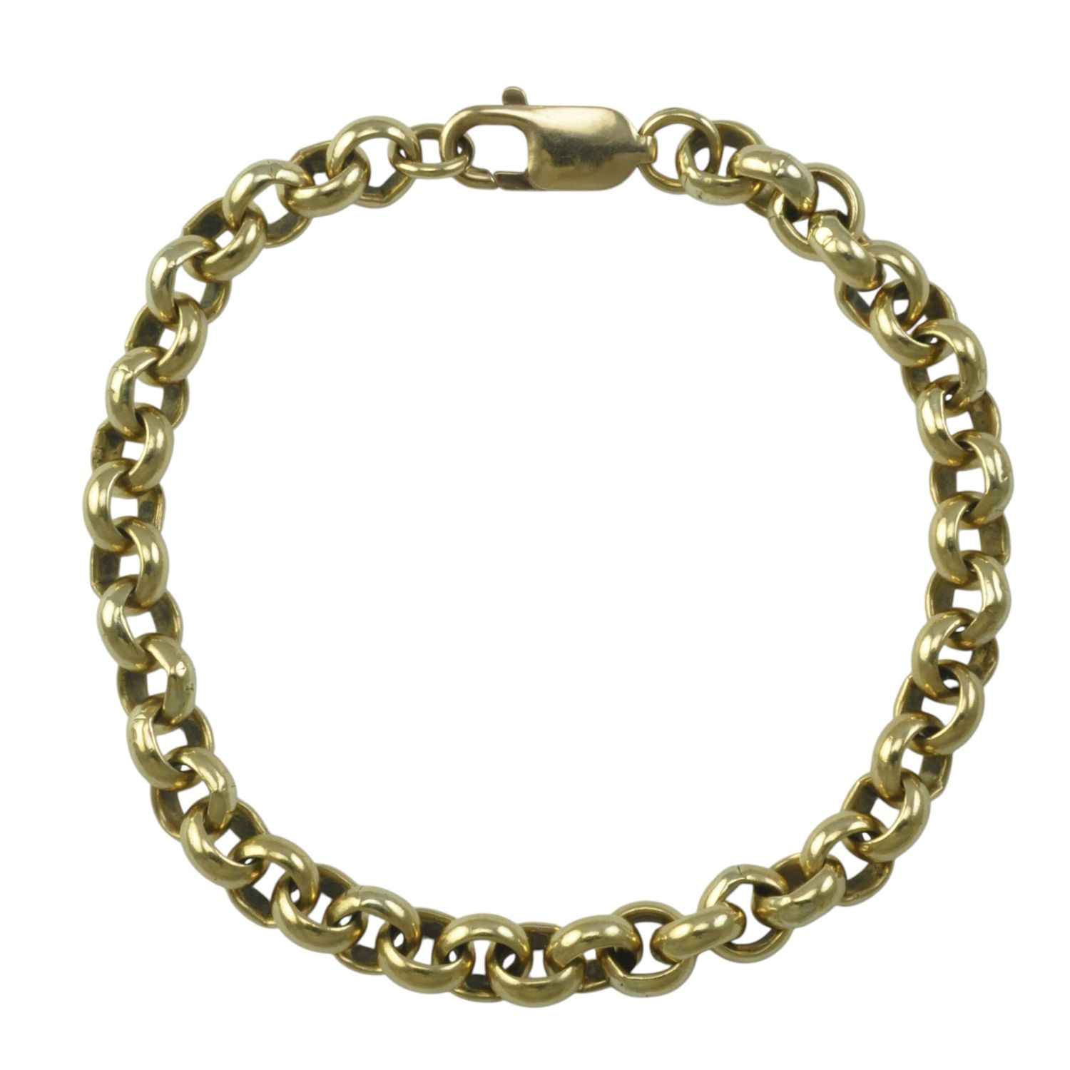 9ct Gold Belcher Chain Bracelet