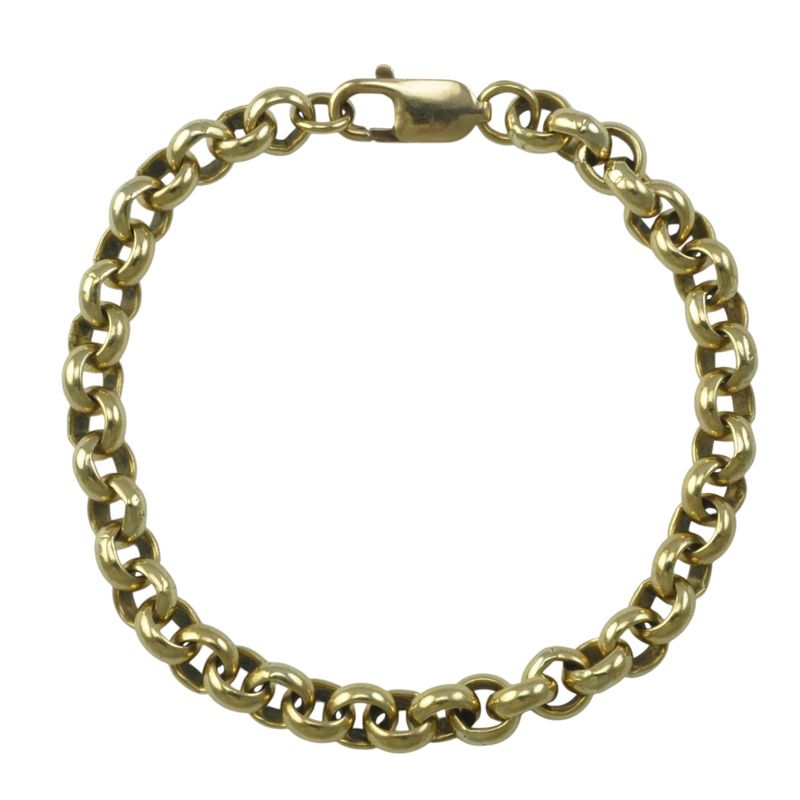 9ct Gold Belcher Chain Bracelet