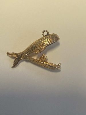 9ct Whale charm 9ct Whale charm