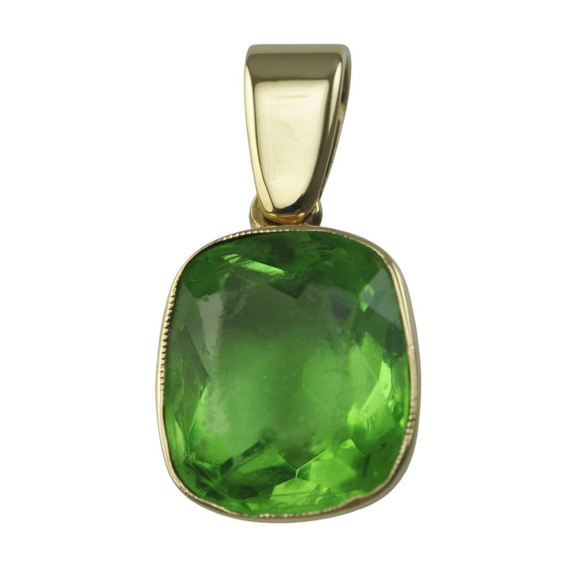 9ct Gold Peridot Pendant