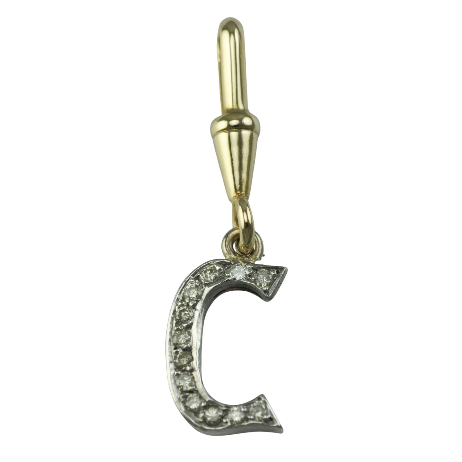 14ct Gold Diamond ‘C’ Pendant 14ct Gold Diamond ‘C’ Pendant