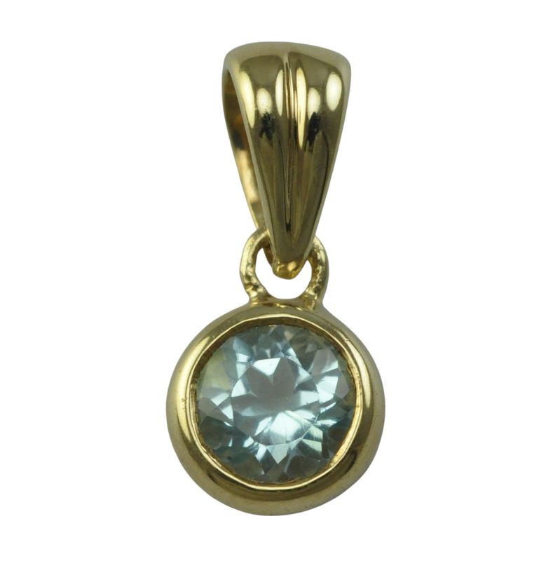 9ct Aquamarine Pendant