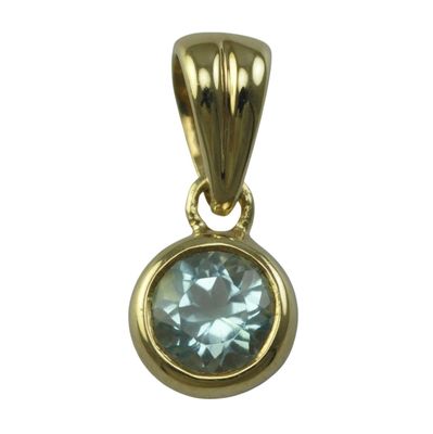 9ct Aquamarine Pendant