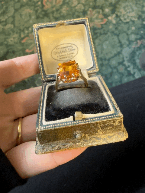 Vintage Synthetic Sapphire Ring