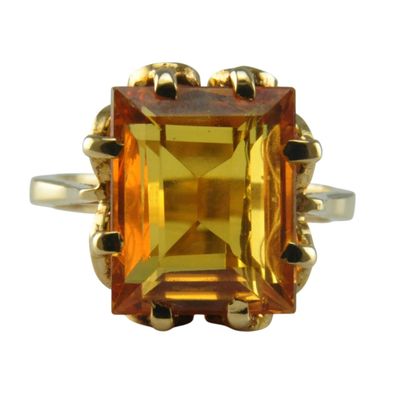 Vintage Synthetic Sapphire Ring