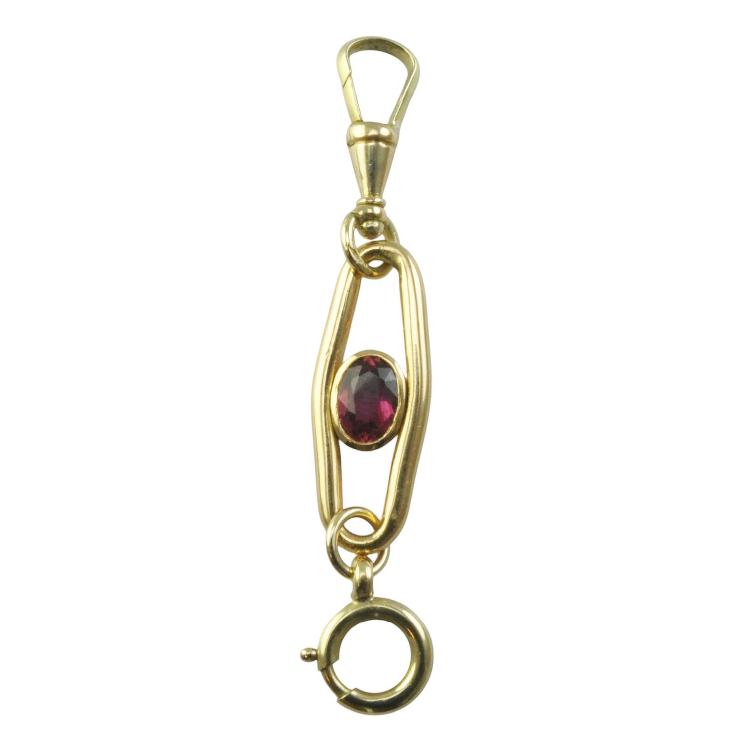 Antique 14ct and 18ct Gold Tourmaline Extender