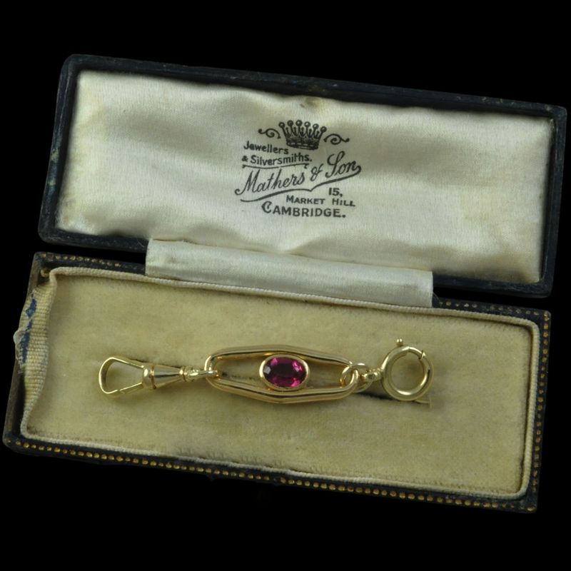 Antique 14ct and 18ct Gold Tourmaline Extender