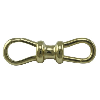 9ct Yellow Gold Double Dog Clip