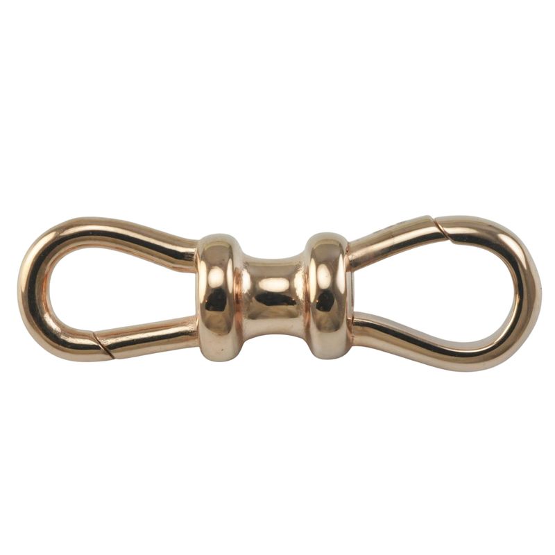 9ct Rose Gold Double Dog Clip