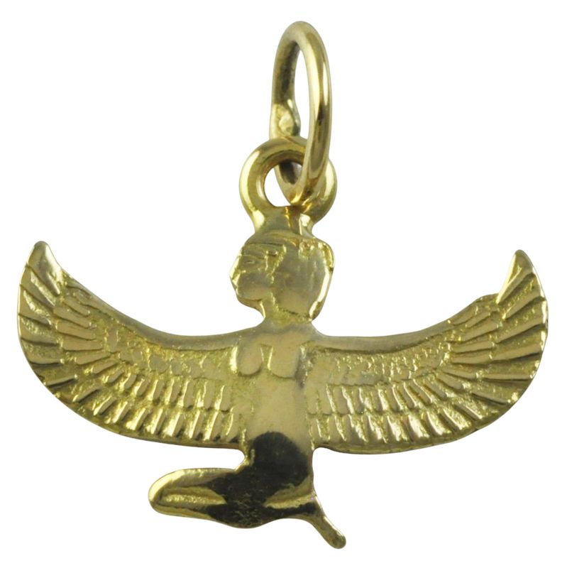 18ct Gold Isis Egyptian Goddess Pendant
