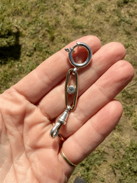 18ct Gold and Silver Diamond Extender