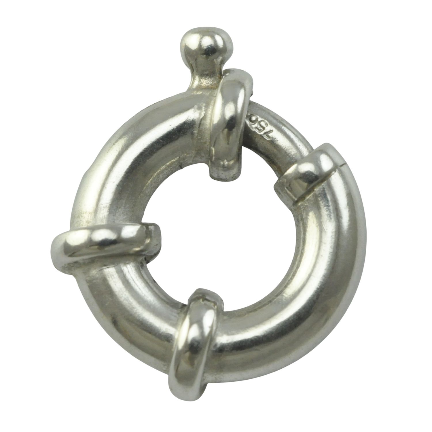 18ct White Gold Chunky Bolt-Ring