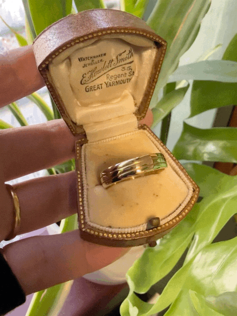 18ct Gold Double Ring Wedding Band