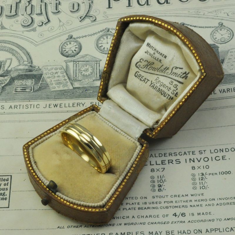 18ct Gold Double Ring Wedding Band