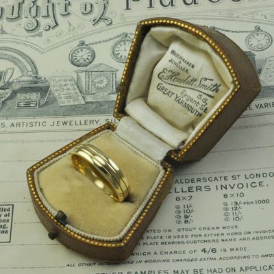18ct Gold Double Ring Wedding Band 18ct Gold Double Ring Wedding Band