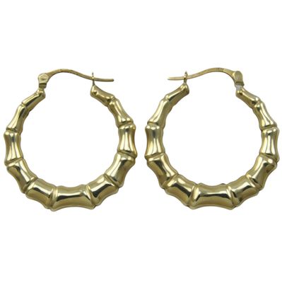 9ct Gold Graduated Hoops