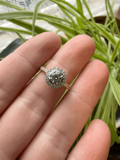 Contemporary Diamond Engagement Ring