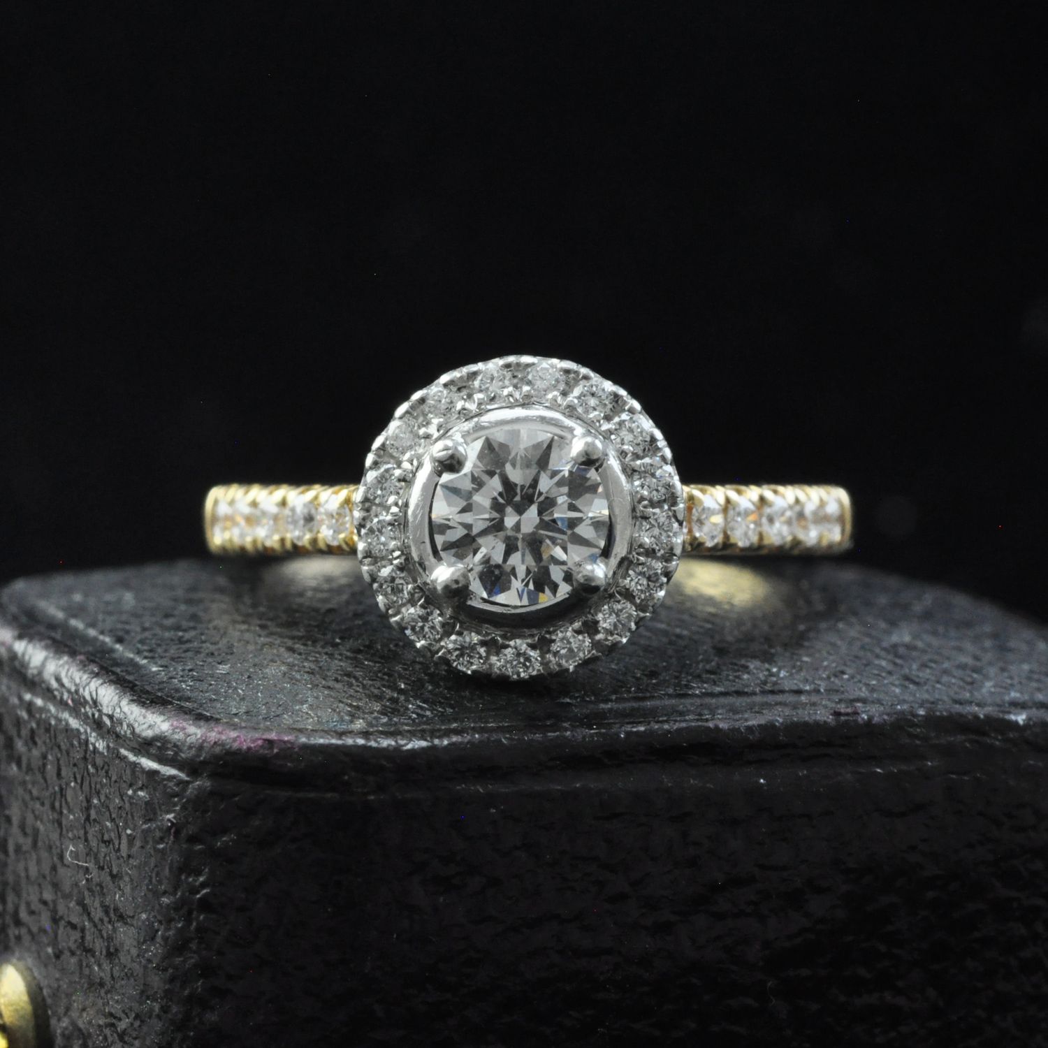 Contemporary Diamond Engagement Ring