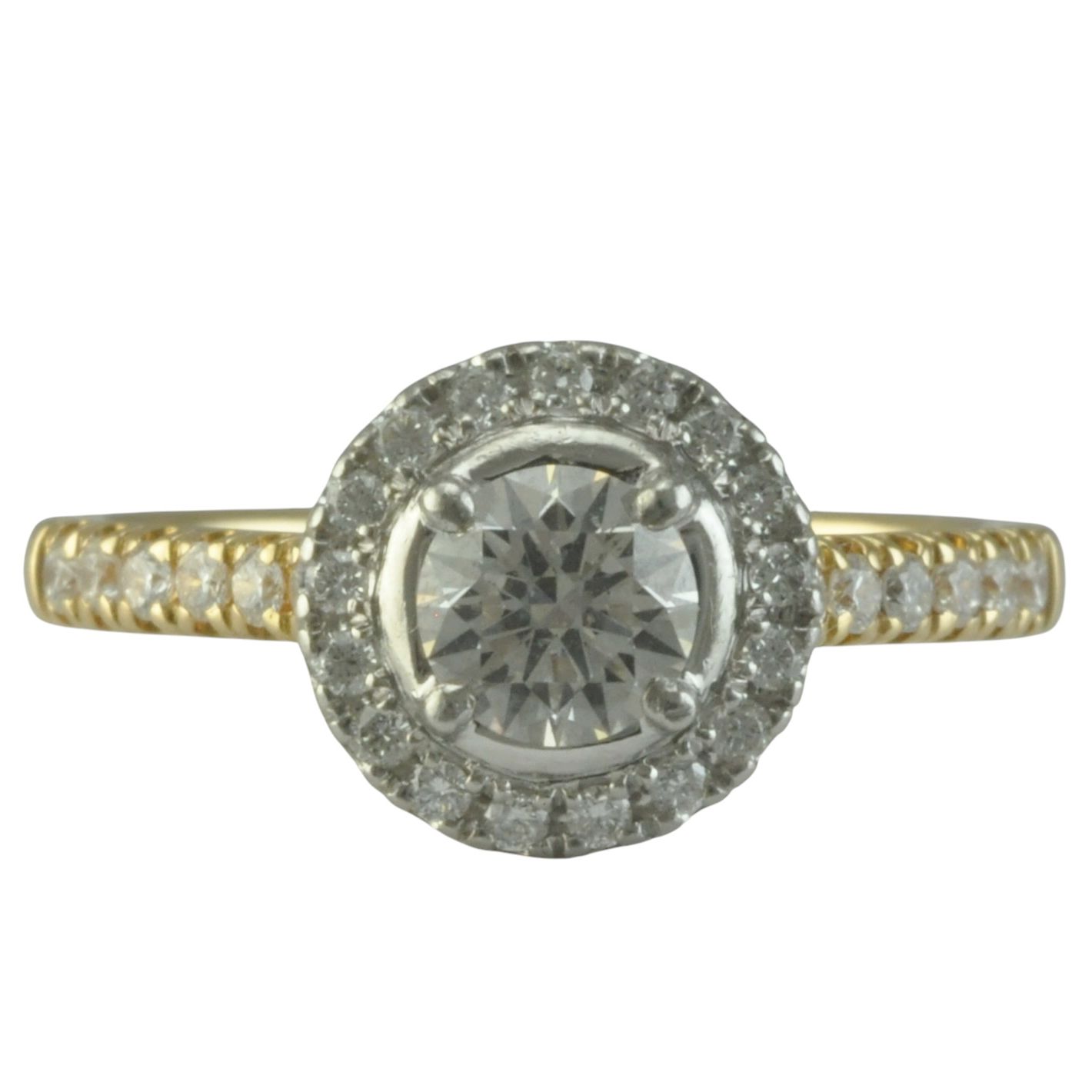Contemporary Diamond Engagement Ring