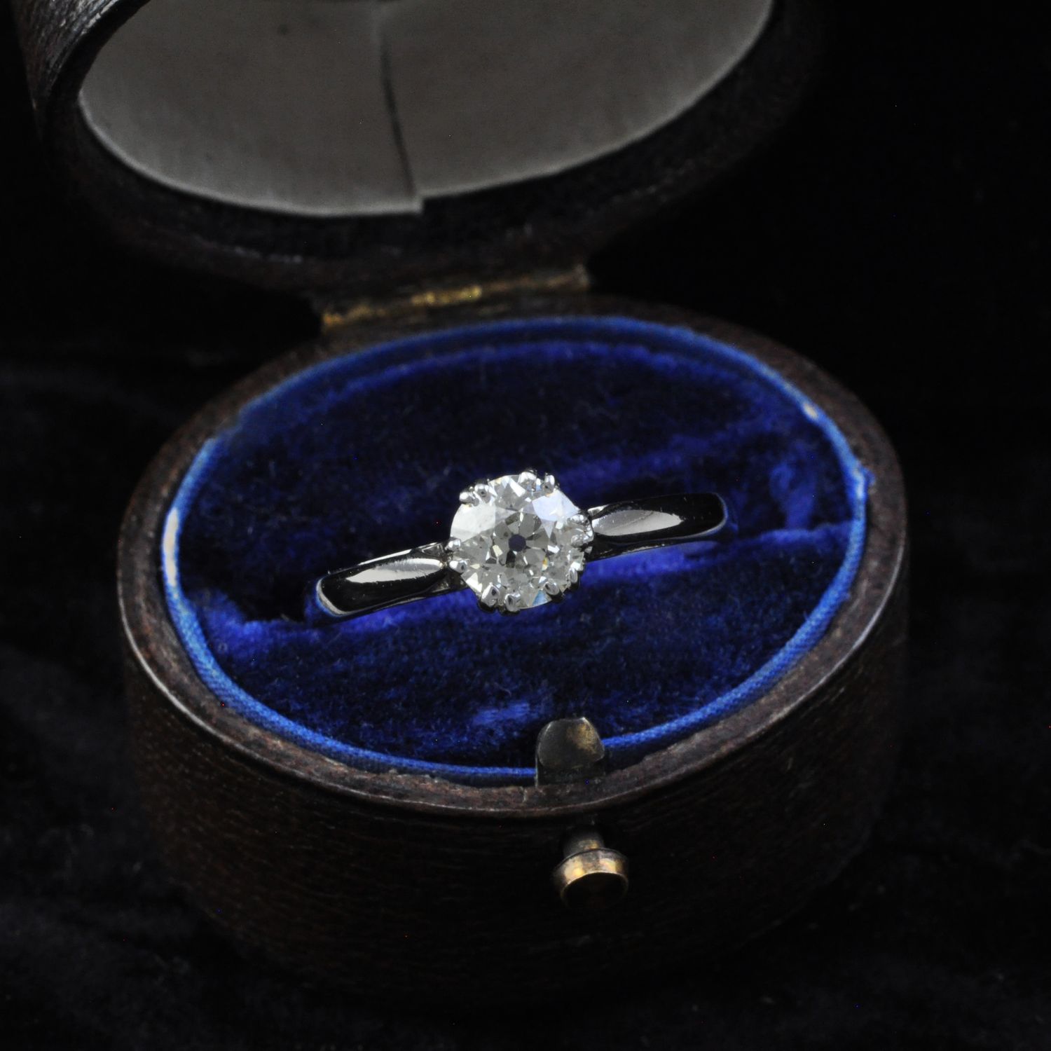 18ct and Platinum Antique Solitaire Engagement Ring